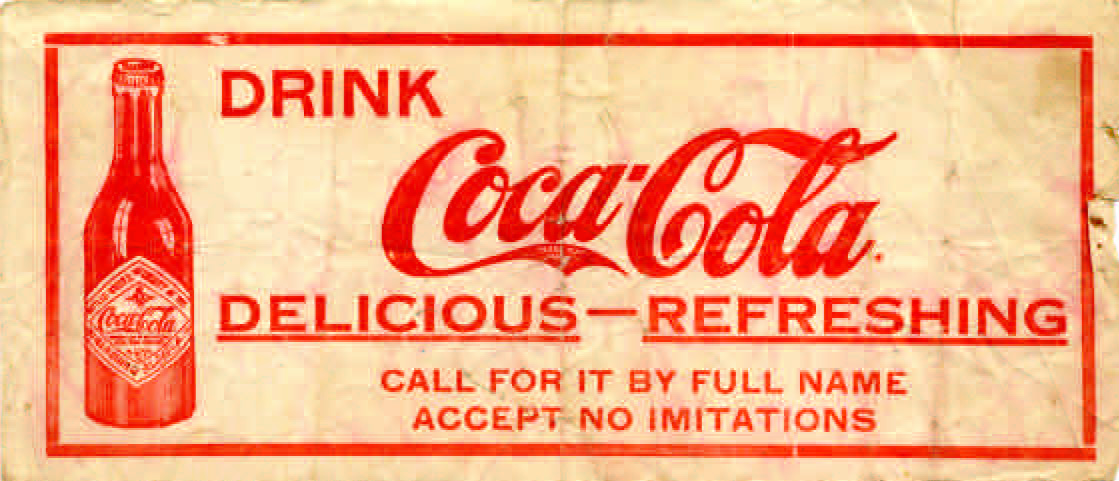 CocoCola pasted on T-56 1864 $100 CSA